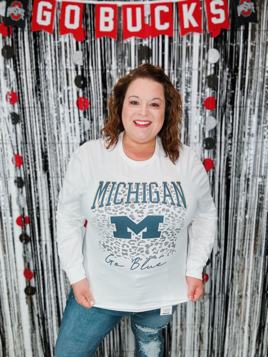 Michigan Wild Game Leopard Long Sleeve