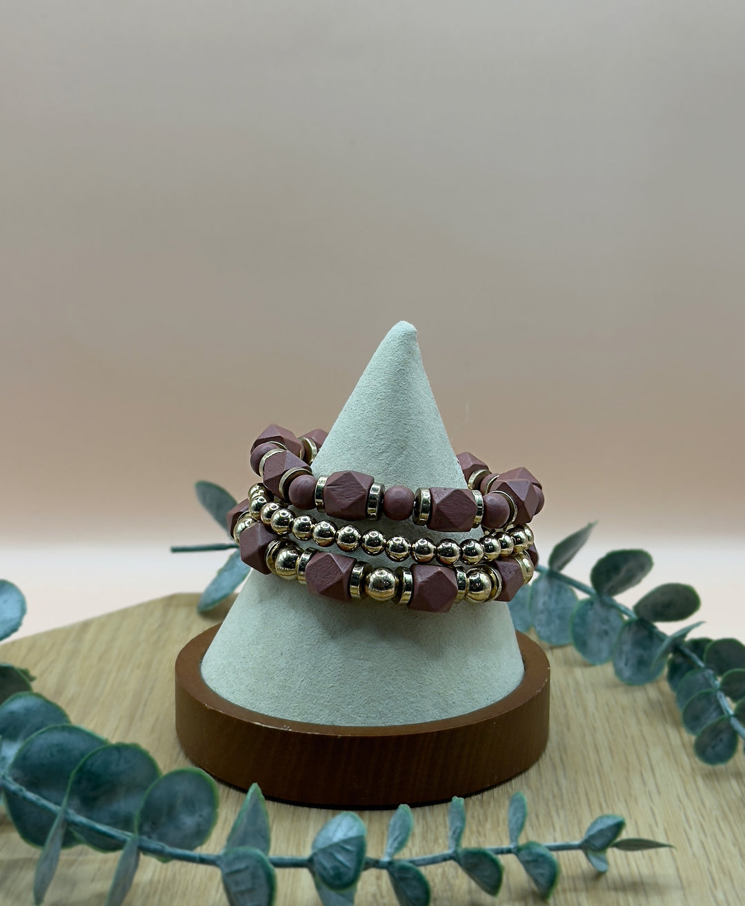 Dark Rose Stretch Bracelet