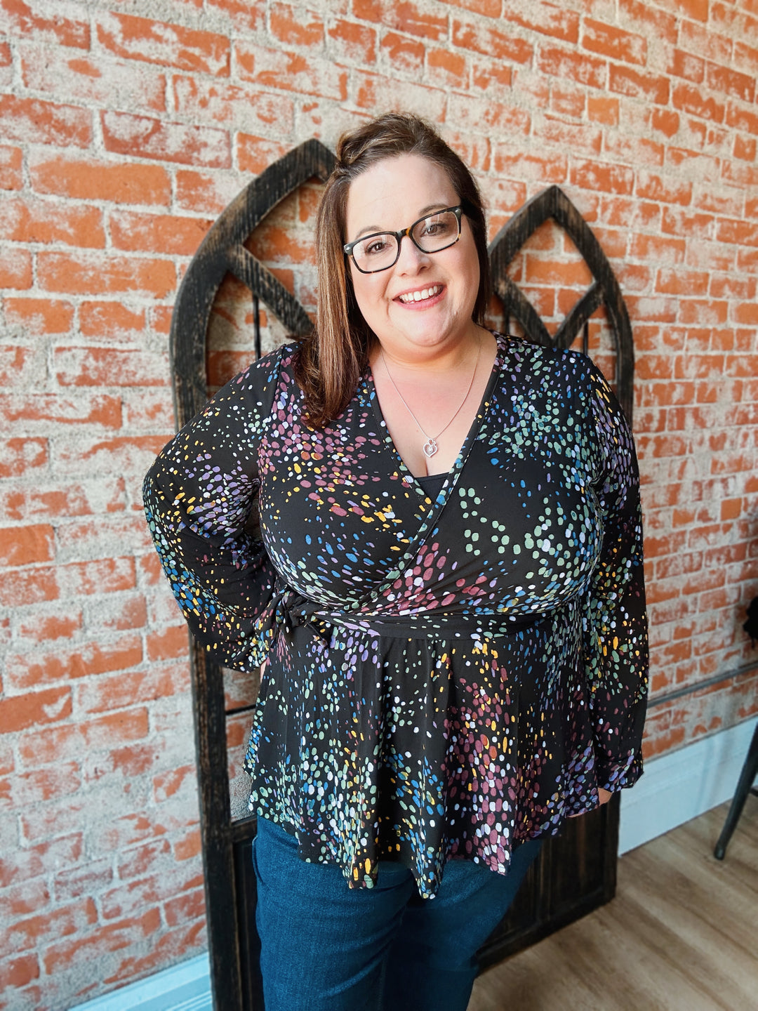 Heart 2 Heart Ditsy Dot Peplum