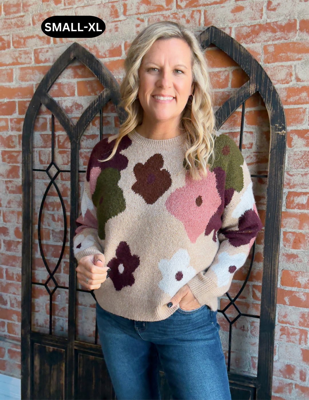 Flourish & Shimmer Floral Sweater
