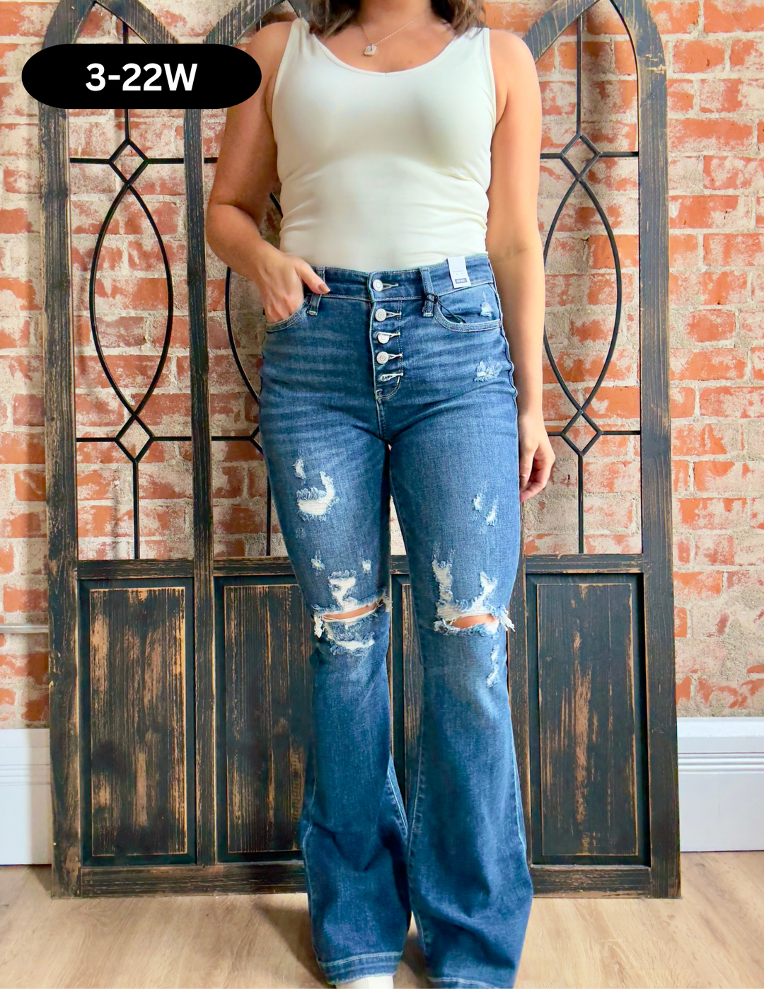 Judy Blue Convince Me Button Fly Trouser Jean