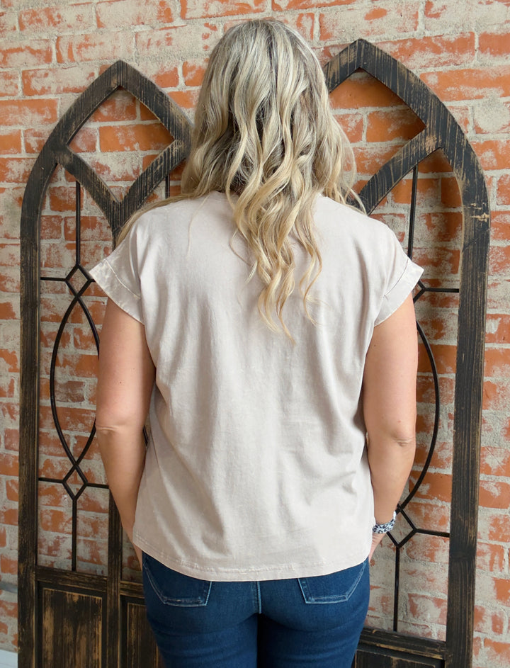 Noticing You Burnout Tee- Neutrals