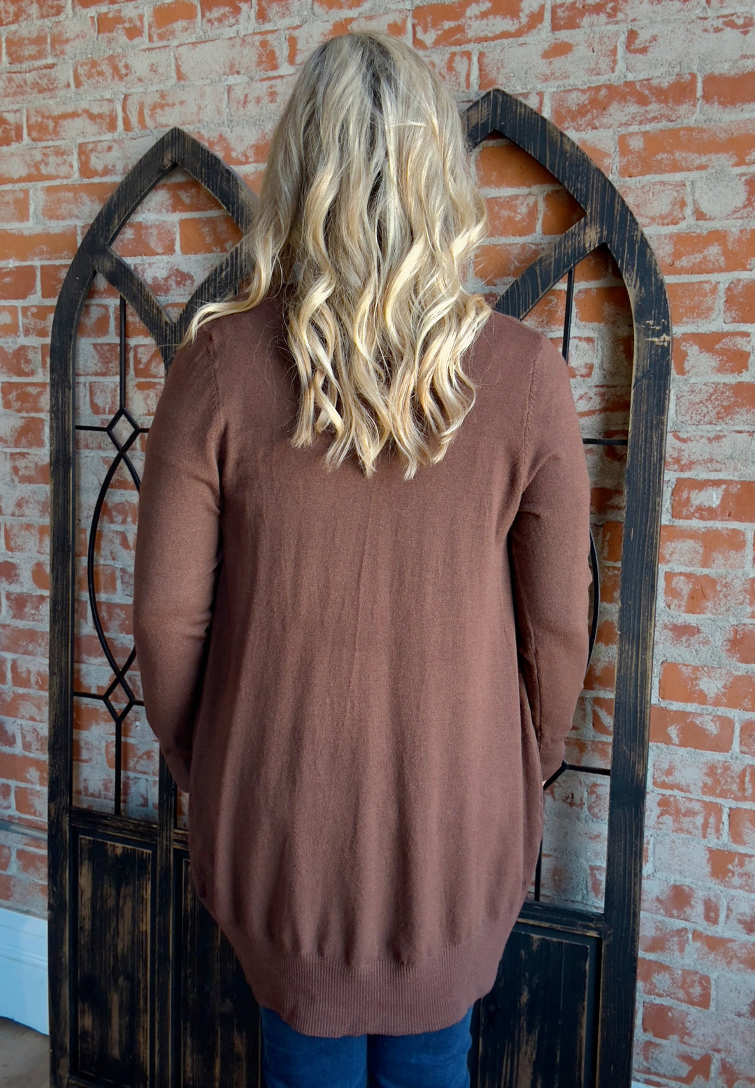Passed The Test Cardigan-Espresso