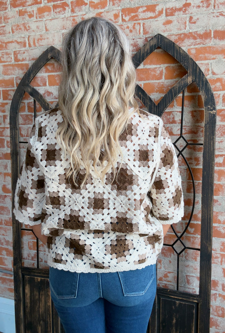 No Worries Crochet Sweater