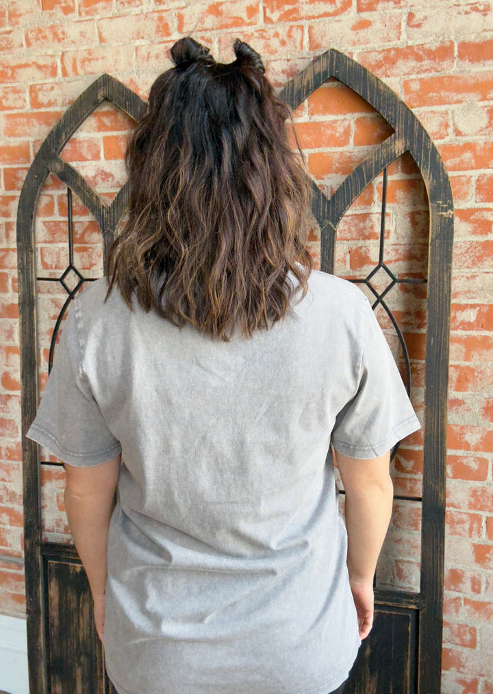 OSU Icon Edge Rhinestone V Neck Tee