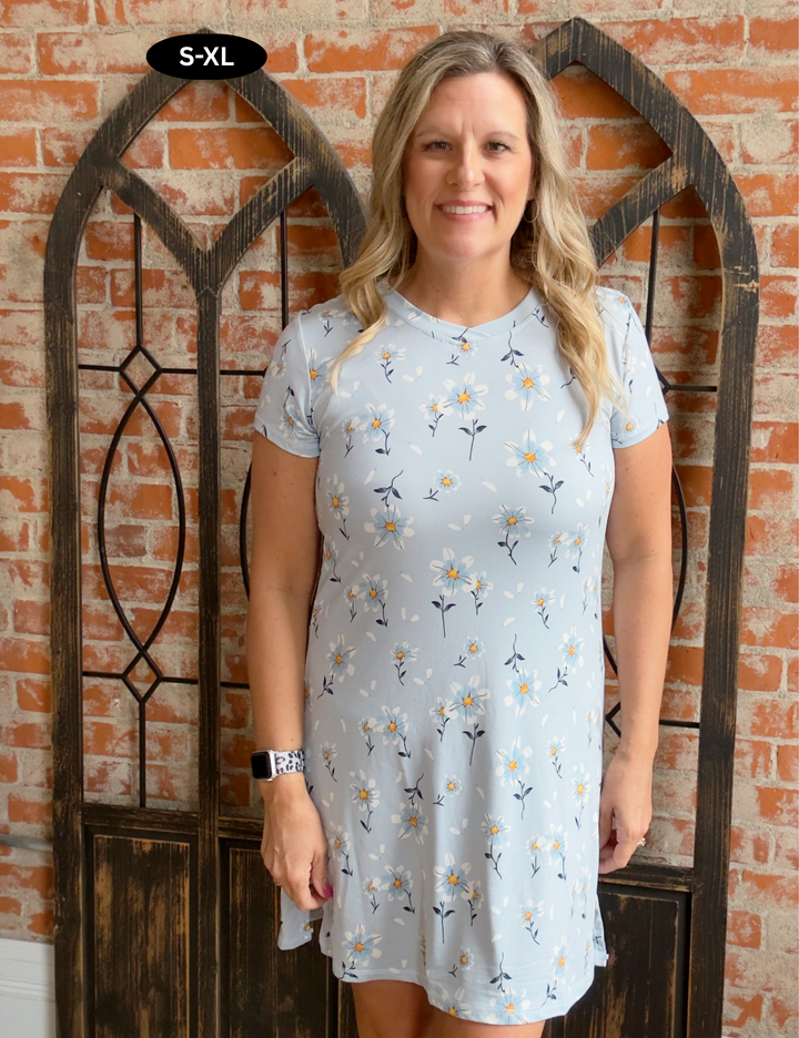 On Cloud Nine Daisy Sleep Dress