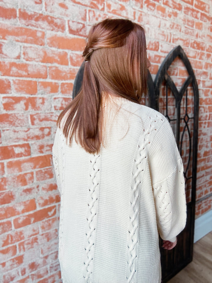 Looking Perfect Cable Knit Cardigan