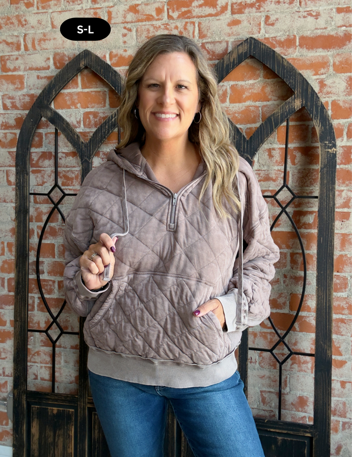 Never Better Quilted Zip Up