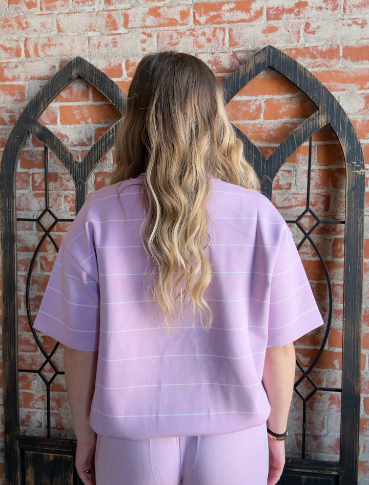 Keep It Coming Striped Scuba Tee