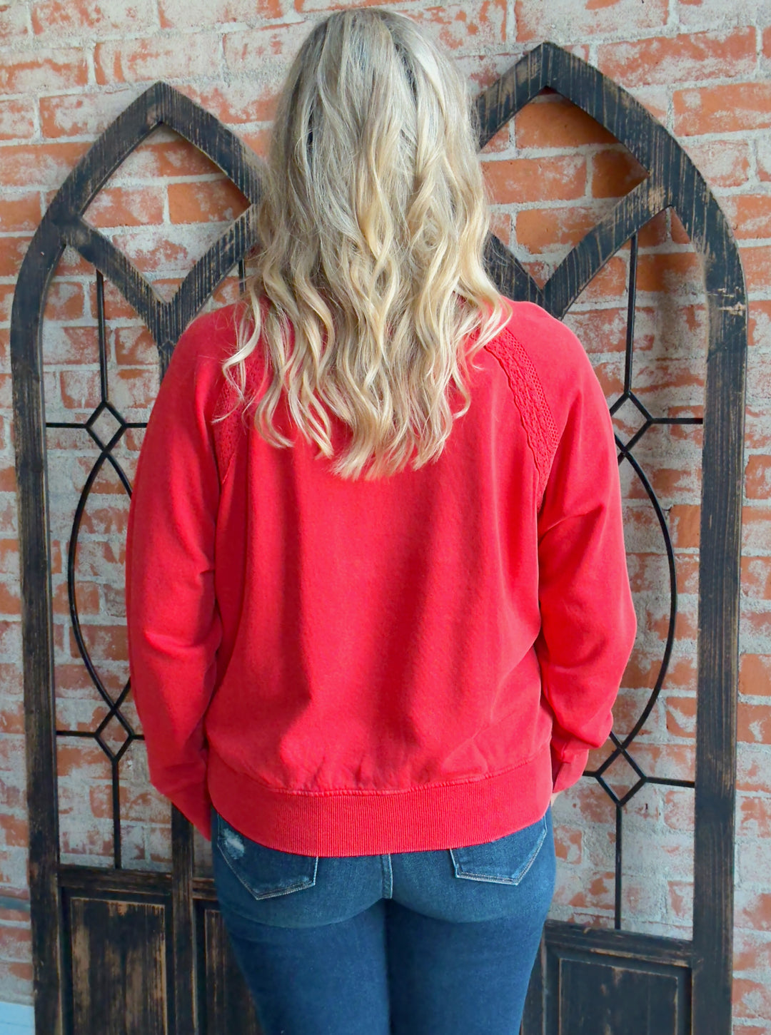 A Little Lacey Crewneck