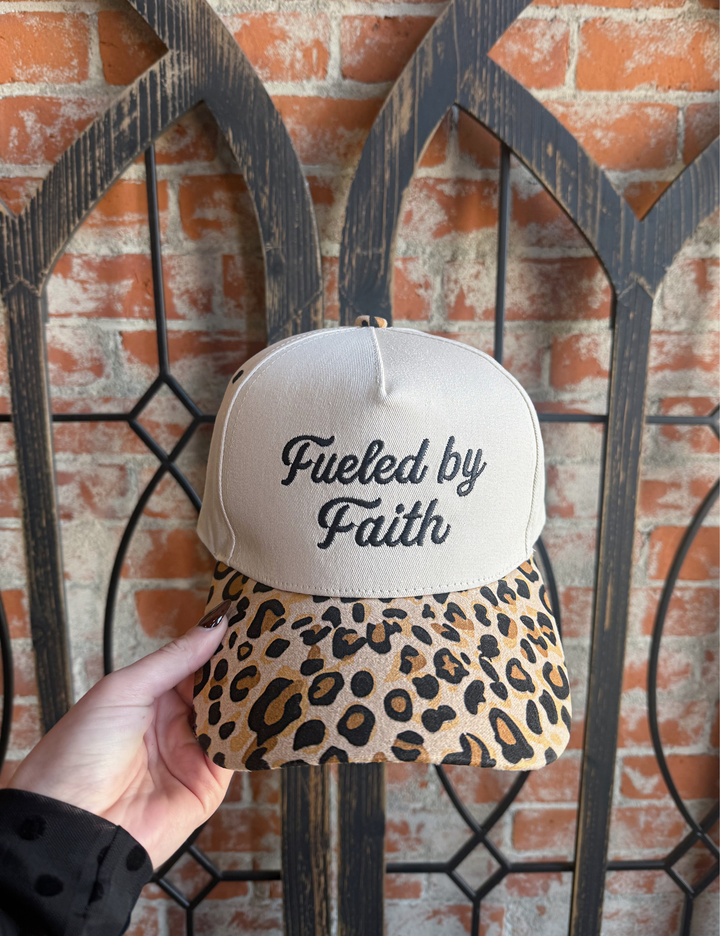 Leopard Fueled By Faith Hat