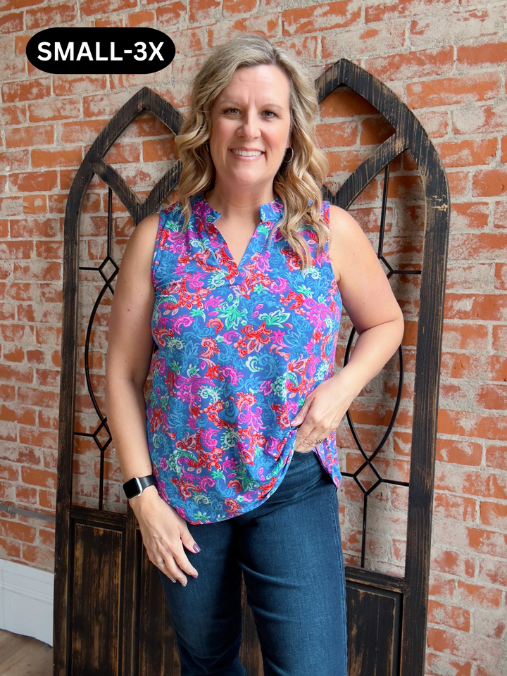Paisley Frenzy Lizzy Tank