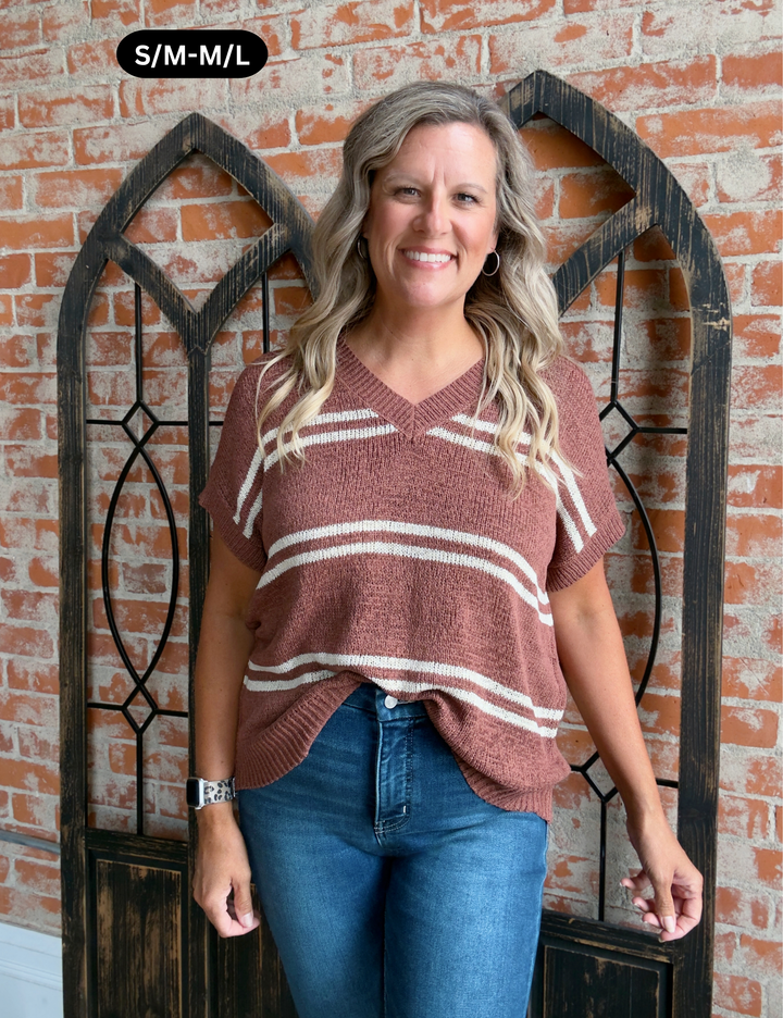You Bet Oversized Stripe Sweater