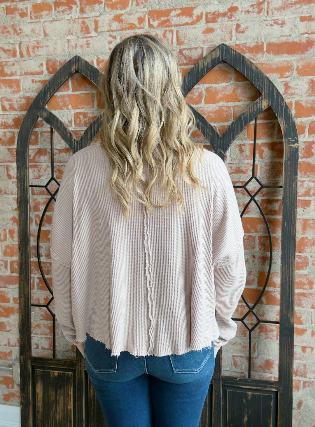 A Calm Day Waffle Knit Long Sleeve-3 Colors