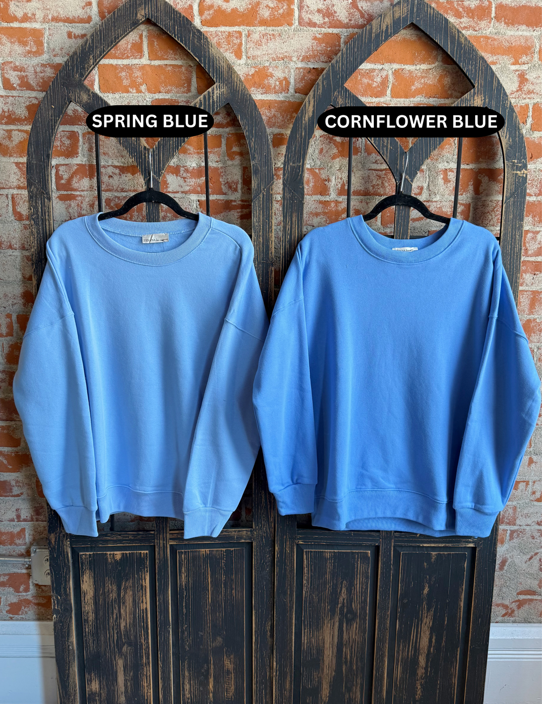 Cozy By The Campfire Crewneck-Blues