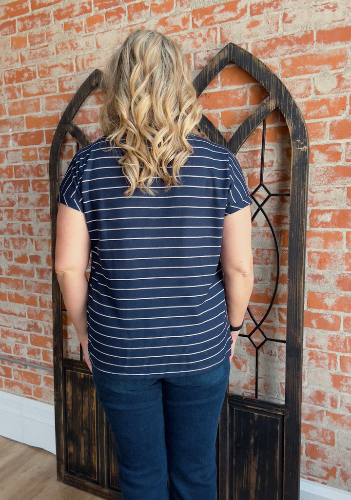 Take In The Moment Striped Tee-2 Colors