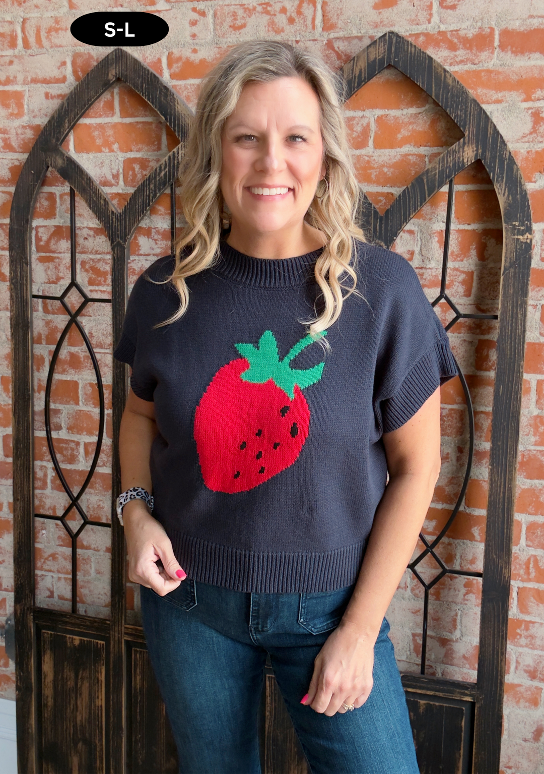 Sweet Pick Strawberry Sweater