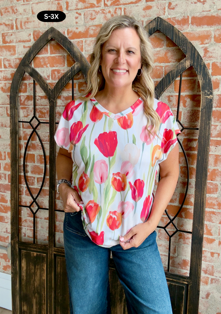 Let You Bloom Tulip Tee