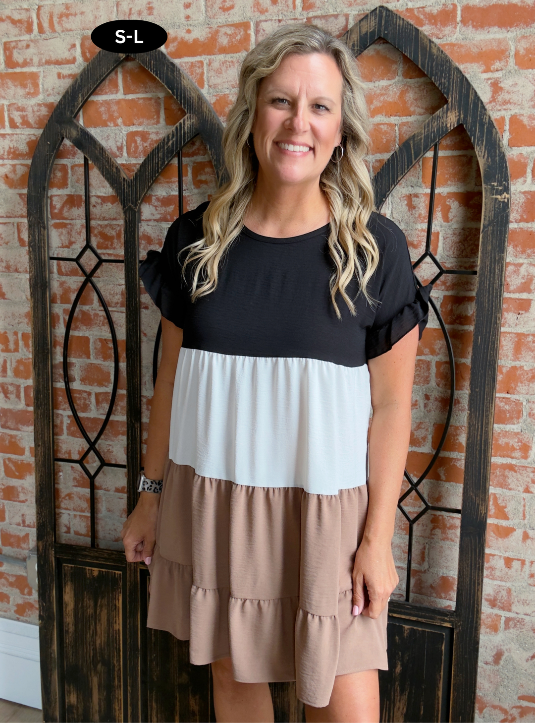Late To The Party Color Block Dress