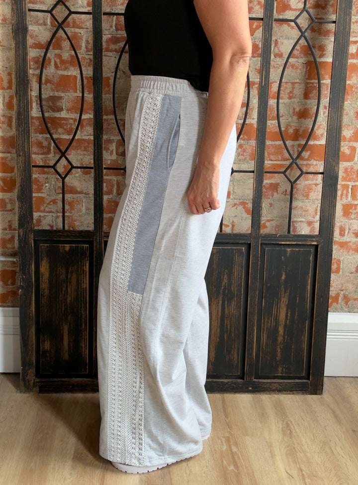 I'm Intrigued Lace Panel Sweat Pant