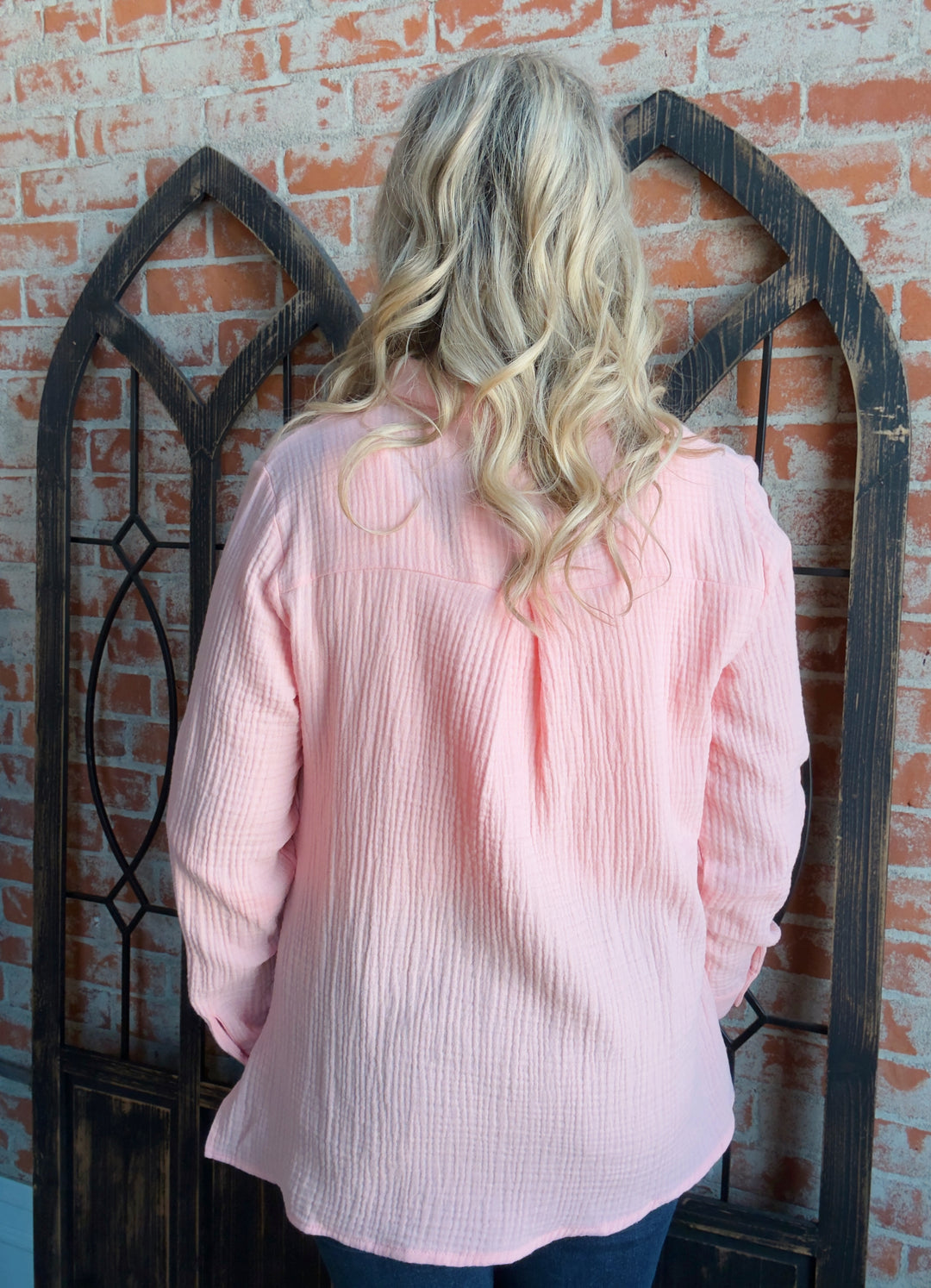 Life's A Breeze Gauze Button Up