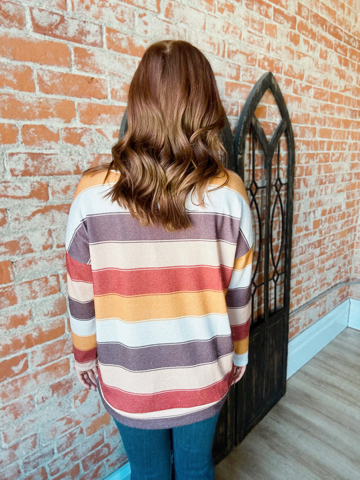 The Colors Of Fall Striped Long Sleeve