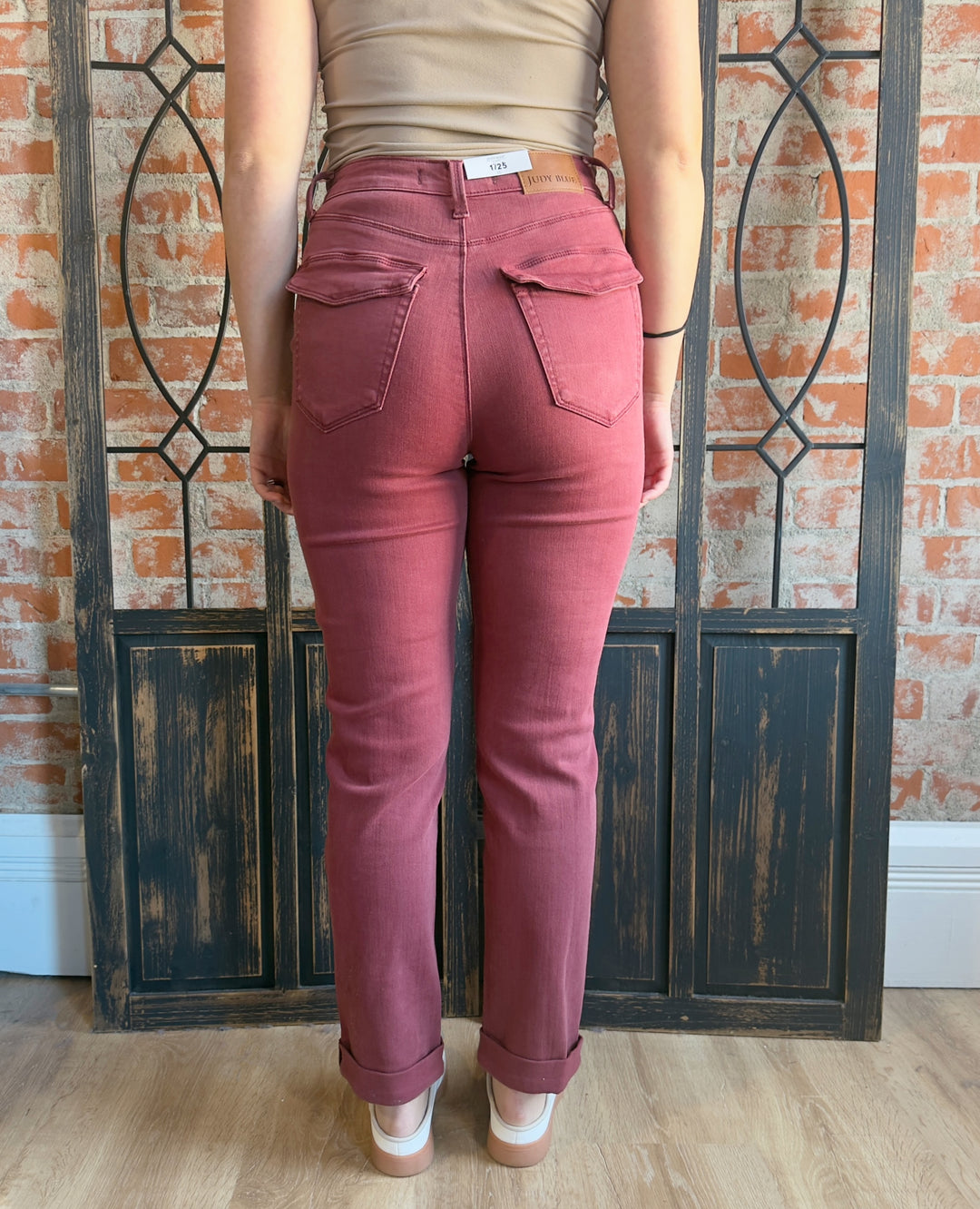 Judy Blue Aurora Clay Straight Leg