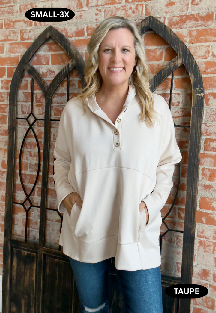 Finally Time Scuba Tunic Hoodie-2 Colors