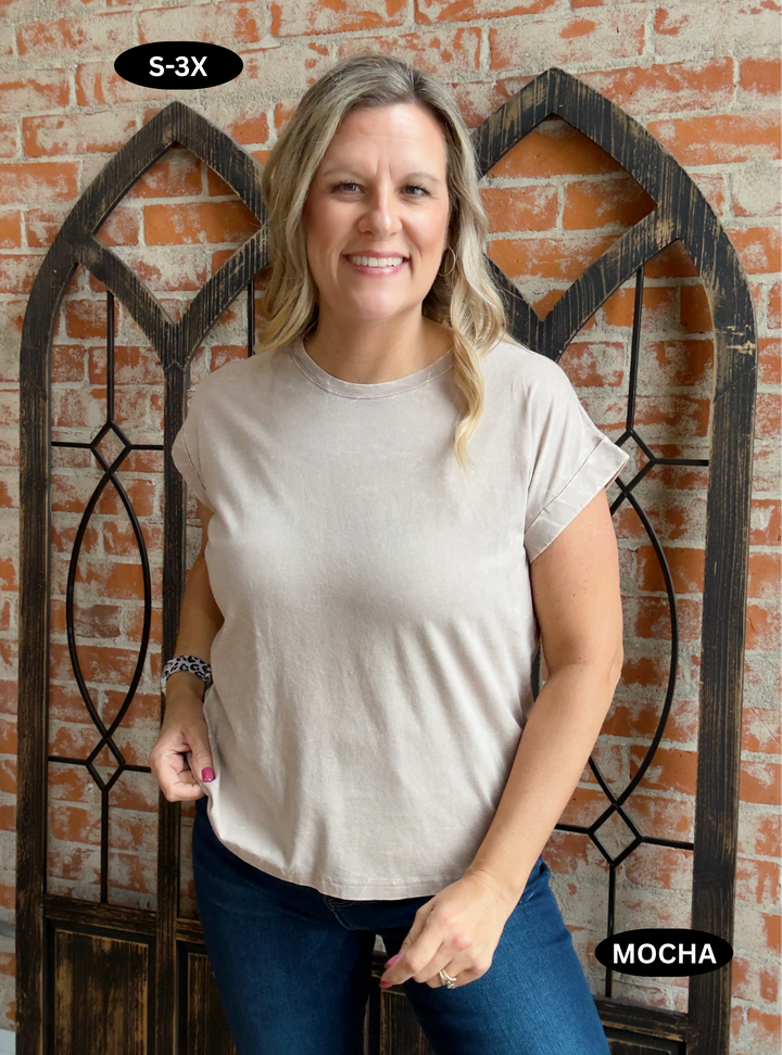 Noticing You Burnout Tee- Neutrals