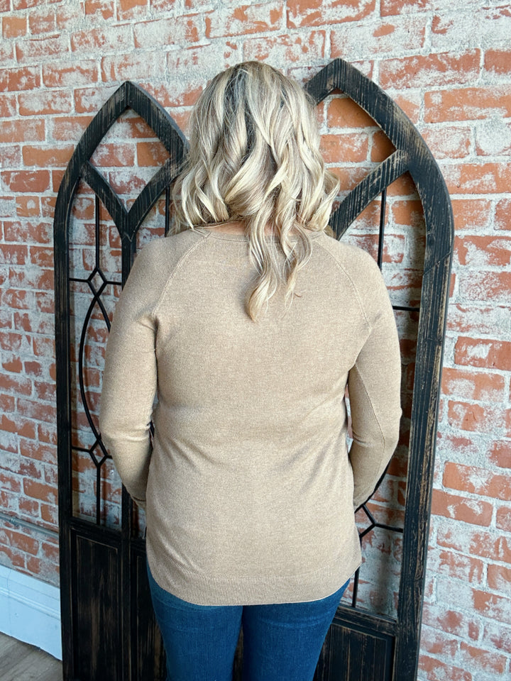 Subtle Excitement Sweater-Barley