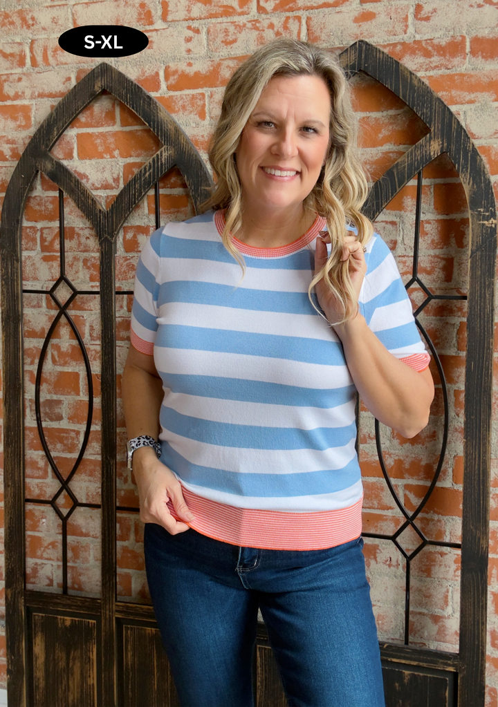 Wake Me Up Striped Sweater