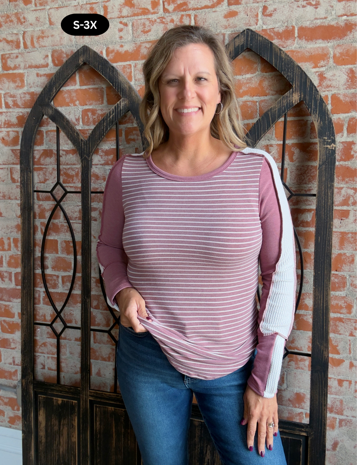 Be There Striped Long Sleeve