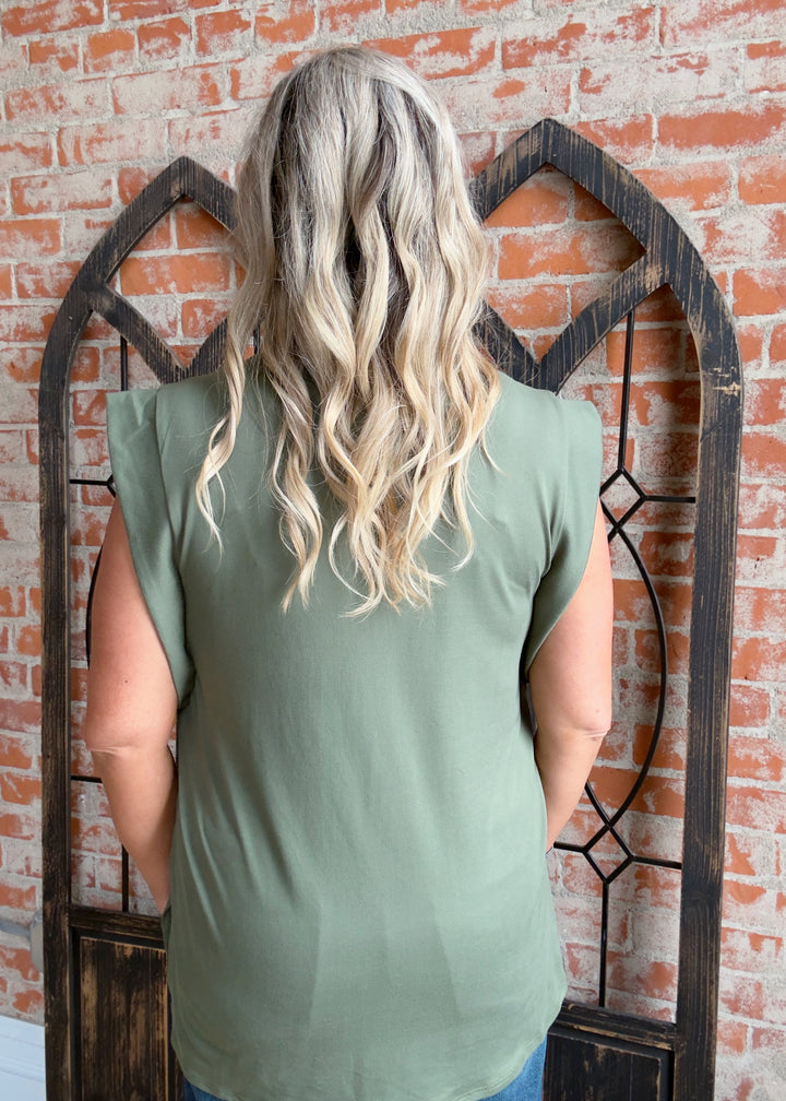 Draw The Line Cap Sleeve