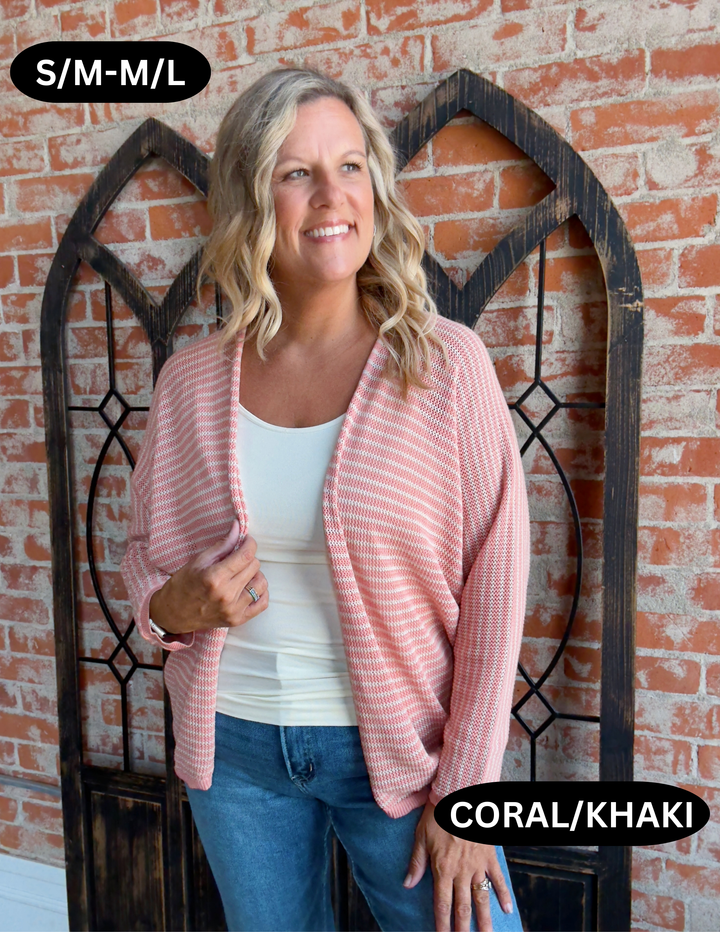 Staying In Striped Kimono-2 Colors