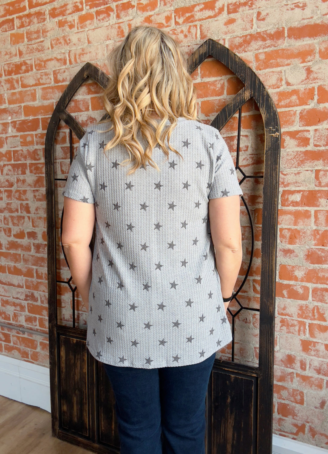 Old Glory Waffle Knit Star Tee