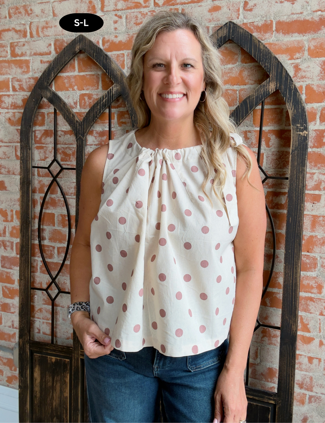 A Little Unexpected Polka Dot Tank