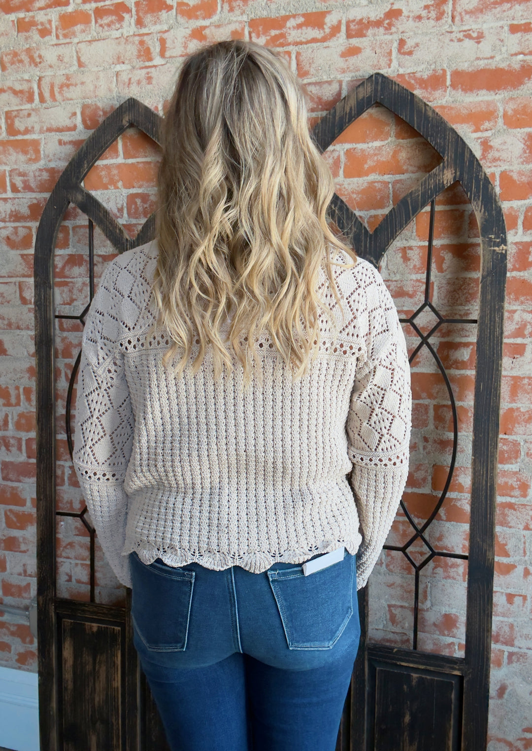On The Other Side Scallop Sweater