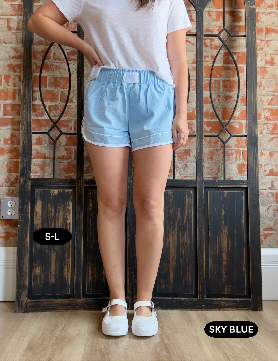 Racing Time Shorts- Olive & Sky Blue