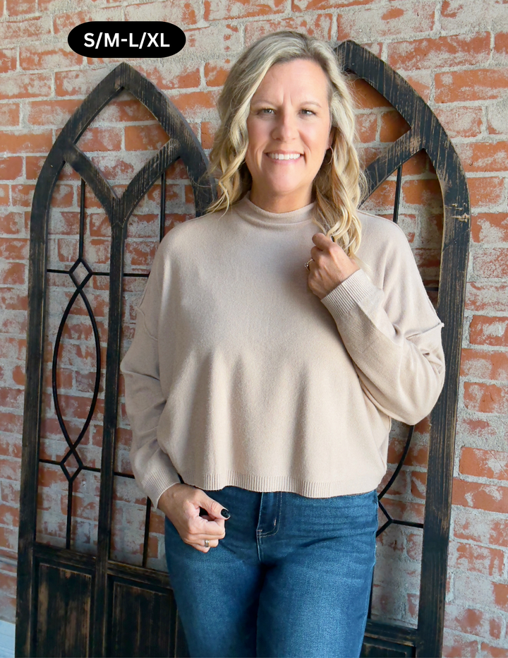 Feel Like I'm Winning Sweater- Taupe