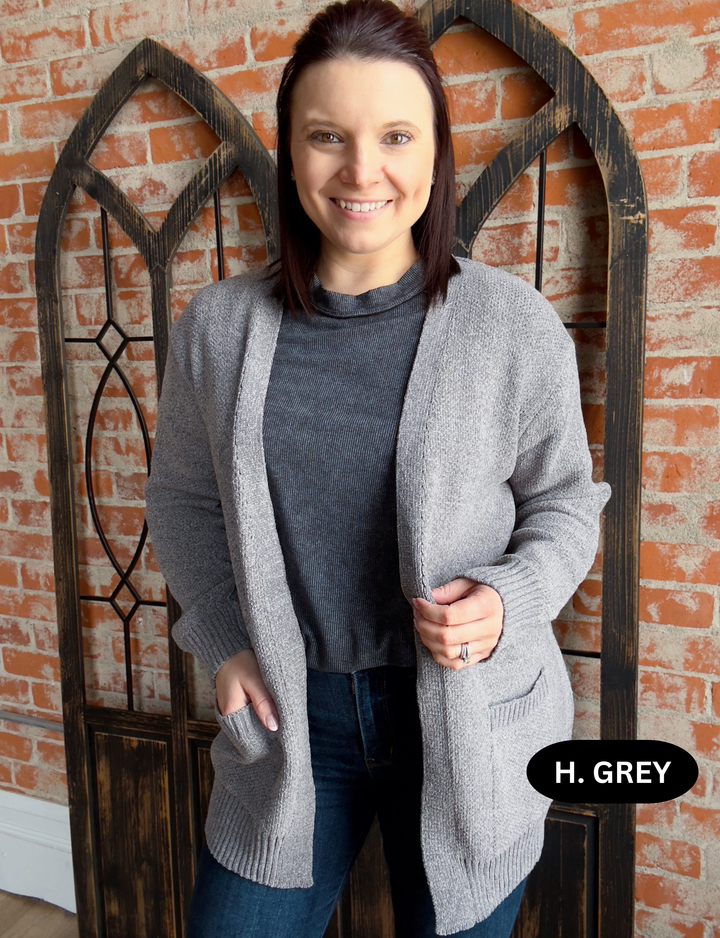 Super Chill Chenille Cardigan-Spring Colors