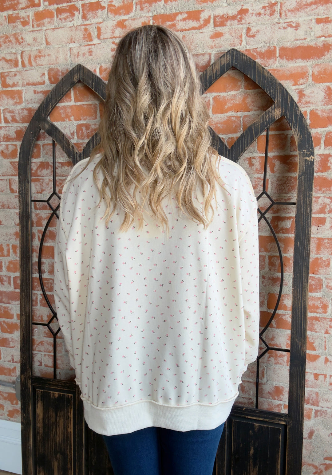 Flower Power Mock Neck