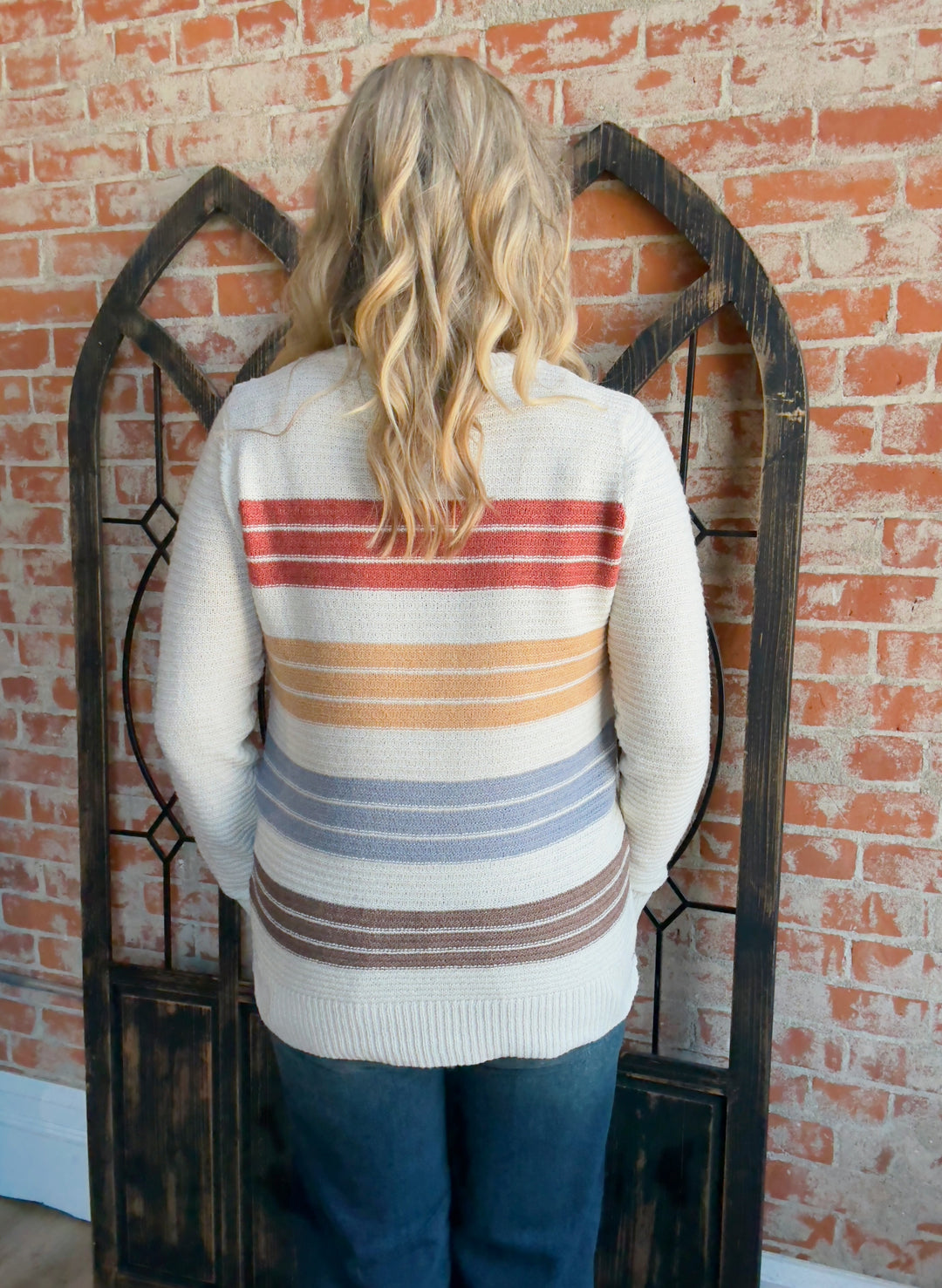 The Colors Of Fall Striped Sweater