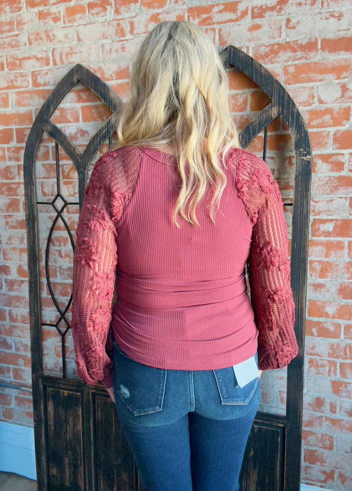 Good To Be Here Lace Sleeve