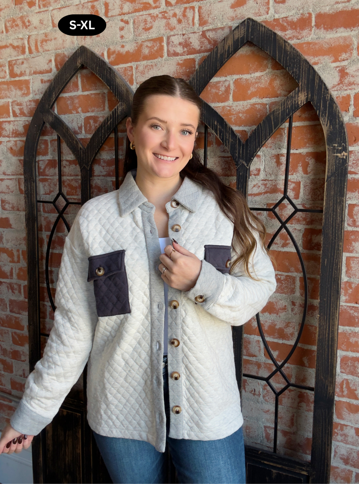 Polar Vortex Quilted Shacket