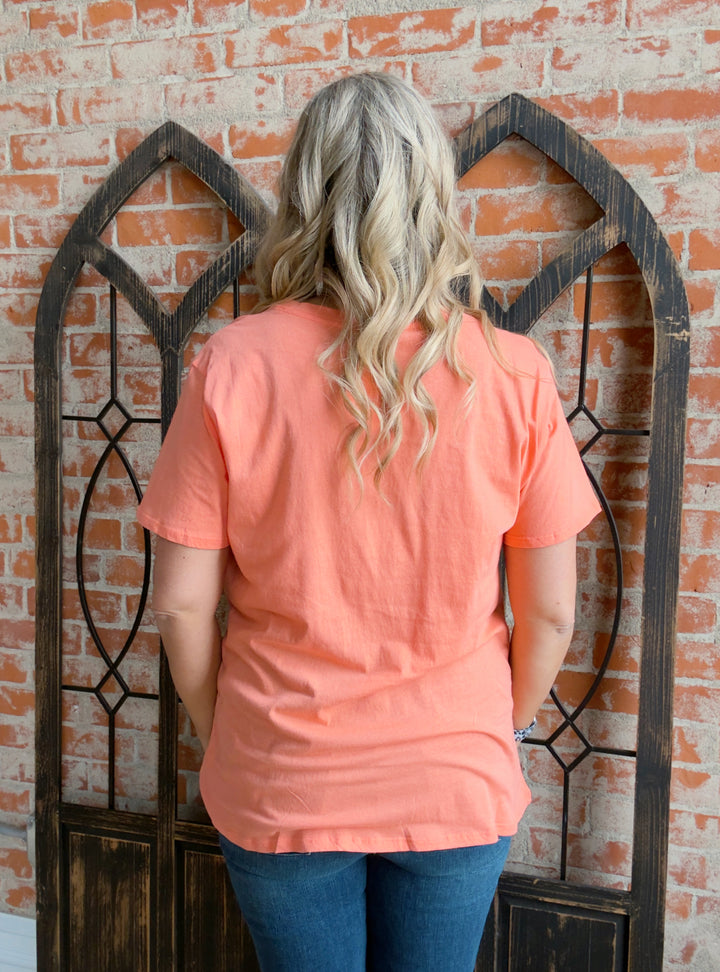 Put My Trust In You Boyfriend Tee-Pink Tones