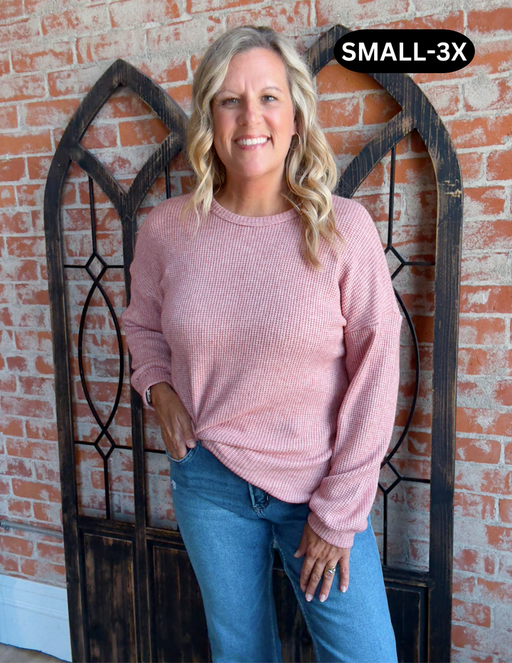Go The Extra Mile Mauve Long Sleeve