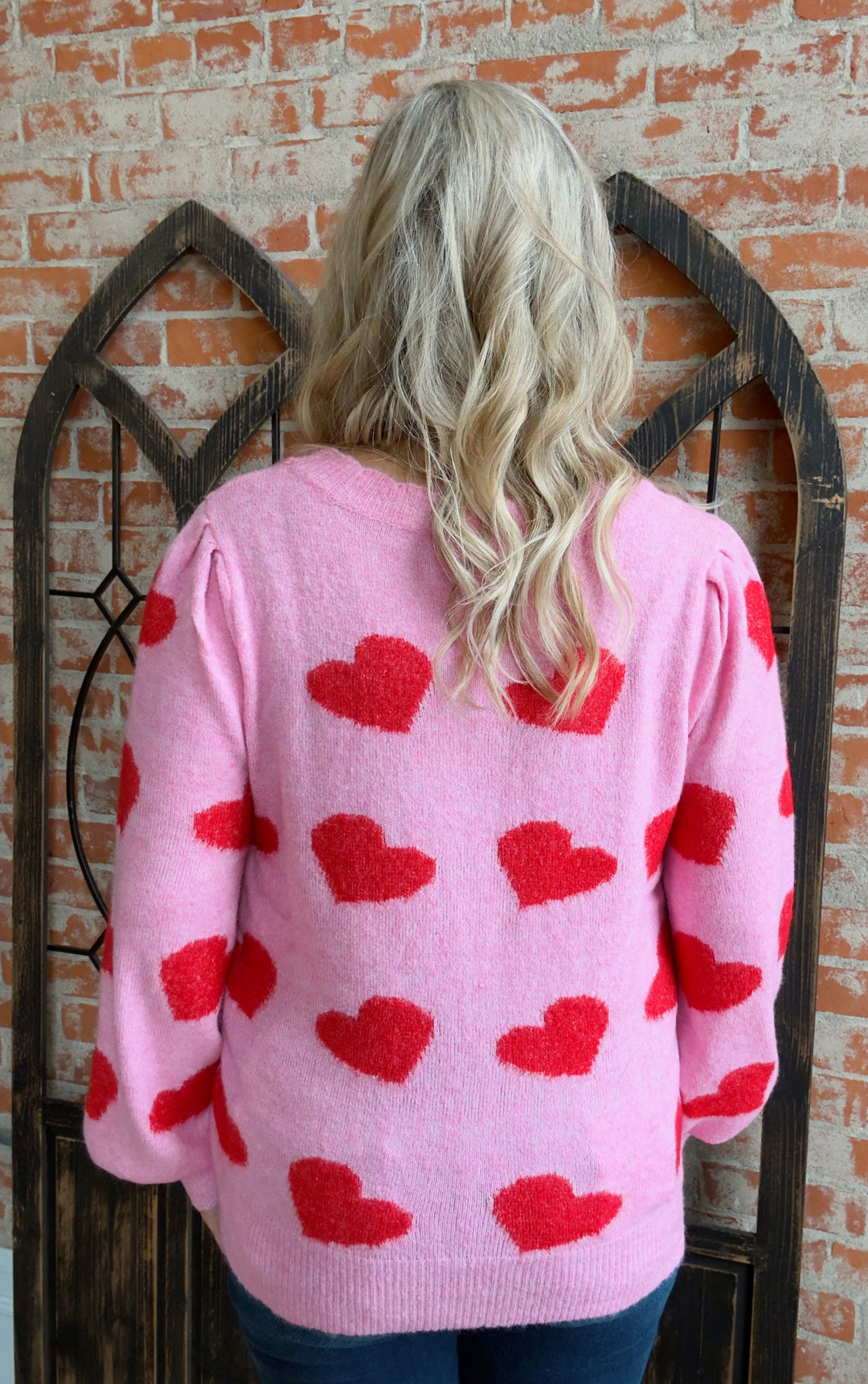 Sending Love Letters Heart Sweater