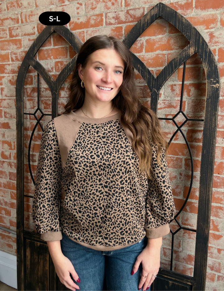 Fight Back Leopard 3/4 Sleeve