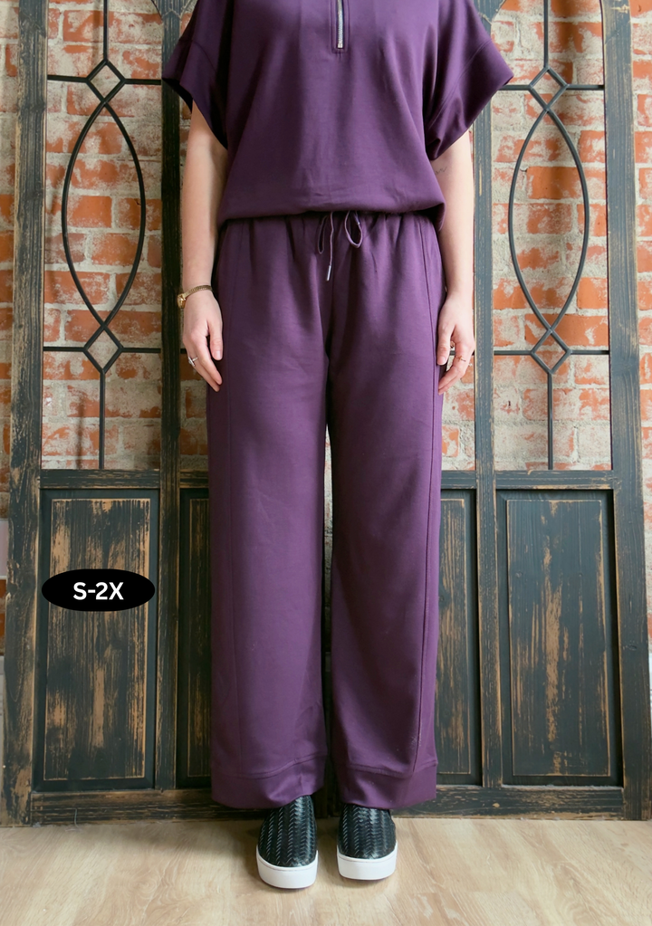 A Scuba Moment Pant-Plum