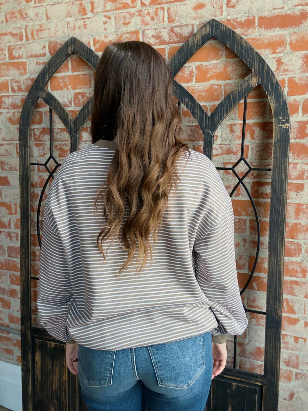 Relaxing Moments Striped Crewneck-3 Colors